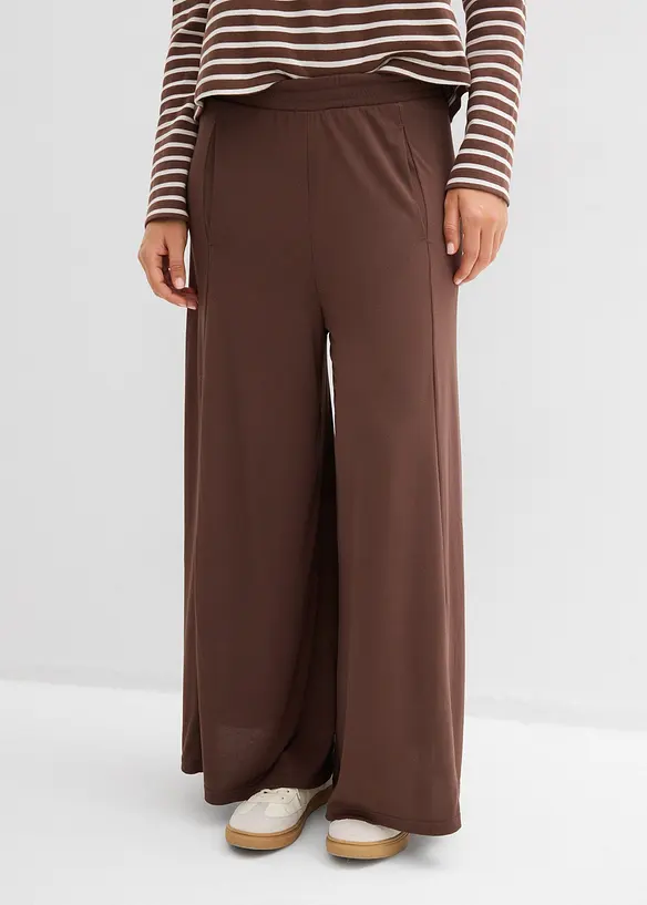 Pantaloni culotte in jersey con gambe larghe, bonprix