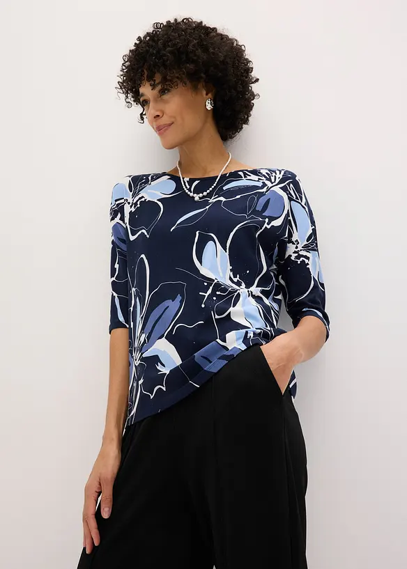 Maglia in fantasia floreale, bonprix
