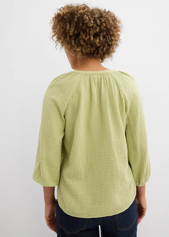 Blusa oversize in mussola, bonprix