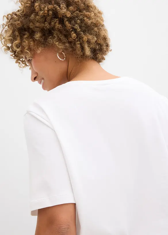 T-shirt larga in cotone biologico, bonprix