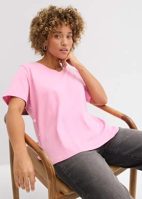 T-shirt larga in cotone biologico, bonprix