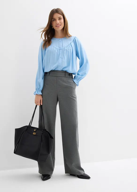 Blusa romantica in viscosa fluente, bonprix