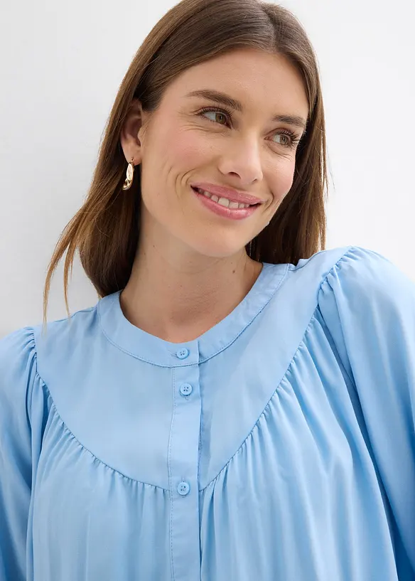 Blusa romantica in viscosa fluente, bonprix