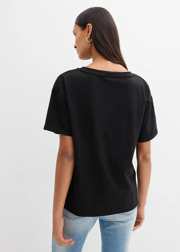 T-shirt oversize in puro cotone, bonprix