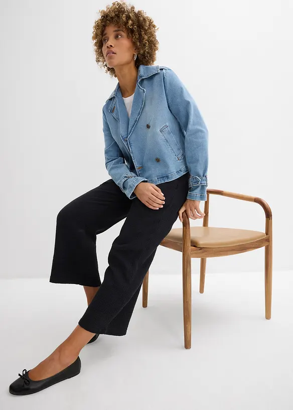 Pantaloni larghi in mussola di cotone, bonprix