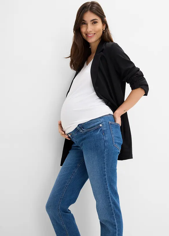 Jeans pr&eacute;maman con cotone biologico, straight, bonprix