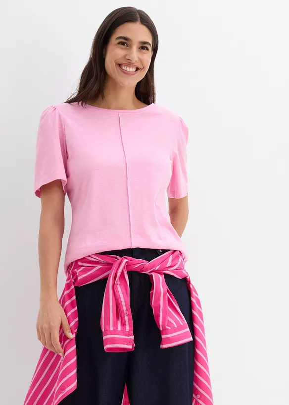 T-shirt in puro cotone, bonprix