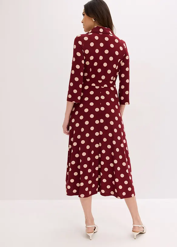 Abito chemisier con cintura da annodare, bonprix