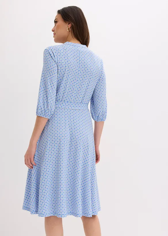 Abito di jersey con cintura da annodare, bonprix