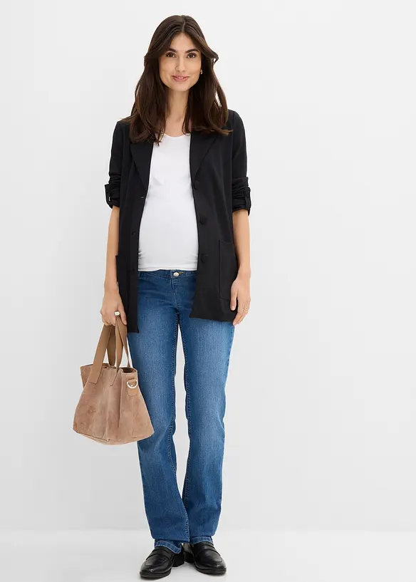 Jeans pr&eacute;maman con cotone biologico, straight, bonprix