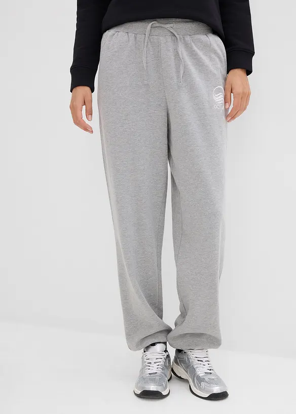 Pantaloni in felpa di puro cotone, bonprix