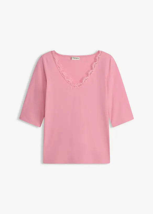 Maglia con pizzo, bonprix
