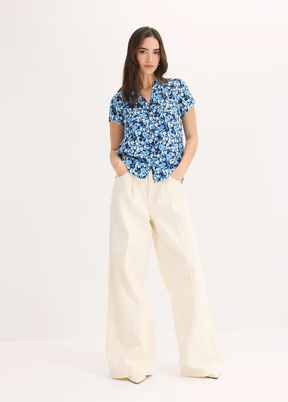 Camicetta a maniche corte in pura viscosa, bonprix