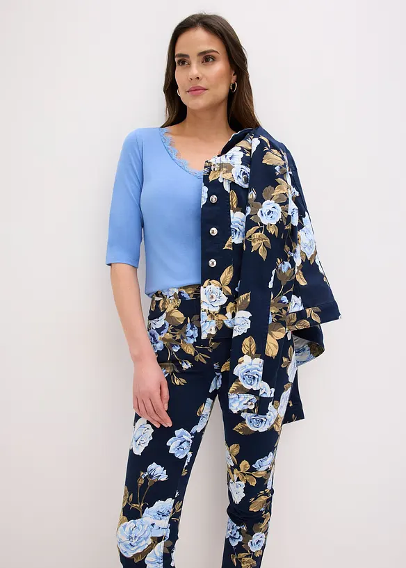 Maglia con pizzo, bonprix