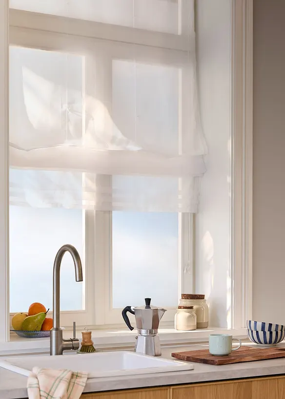 Tenda a pacchetto in voile leggero, bonprix