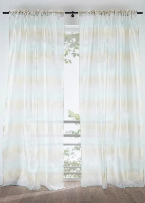 Tenda trasparente con effetto lucido (pacco da 1), bonprix