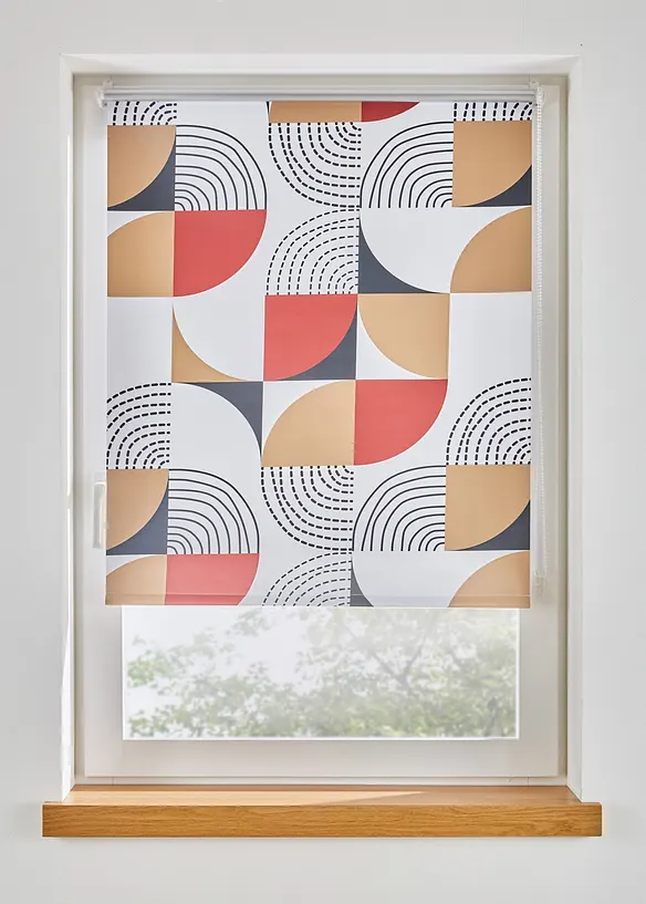 Tenda a rullo oscurante con fantasia retr&ograve;, bonprix