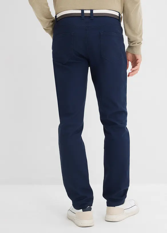 Pantaloni elasticizzati con cintura regular fit, straight, bonprix