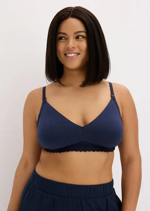 Reggiseno da allattamento senza ferretto con cotone biologico (pacco da 2), bonprix
