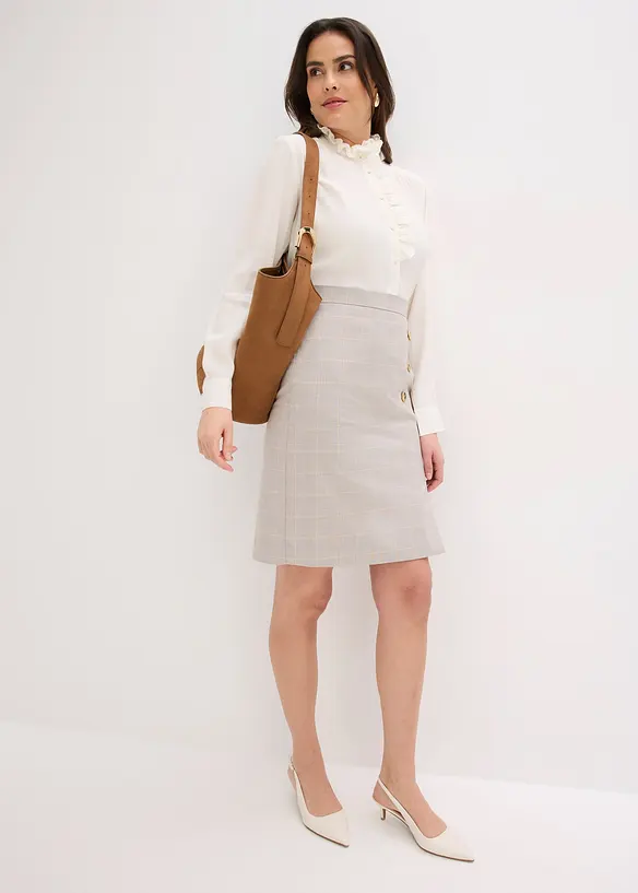 Gonna longuette in principe di Galles, bonprix