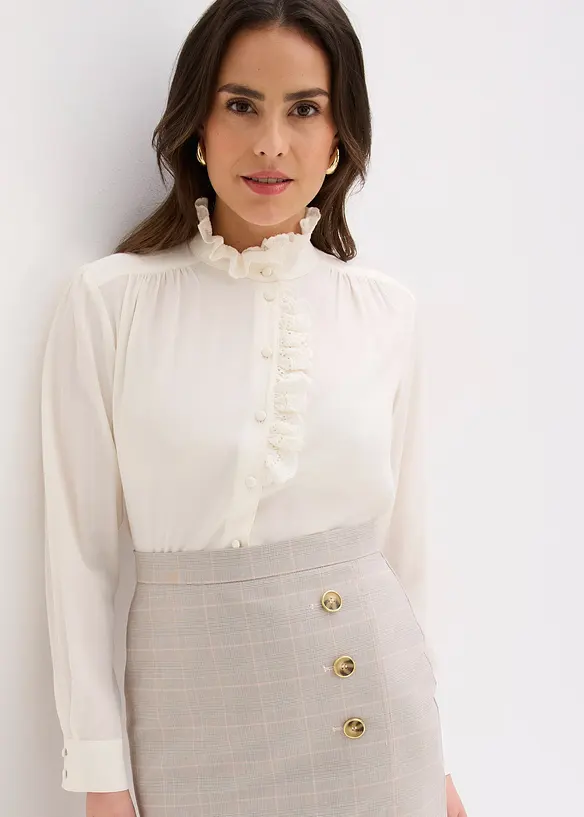 Gonna longuette in principe di Galles, bonprix