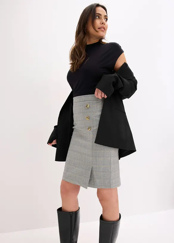 Gonna longuette in principe di Galles, bonprix