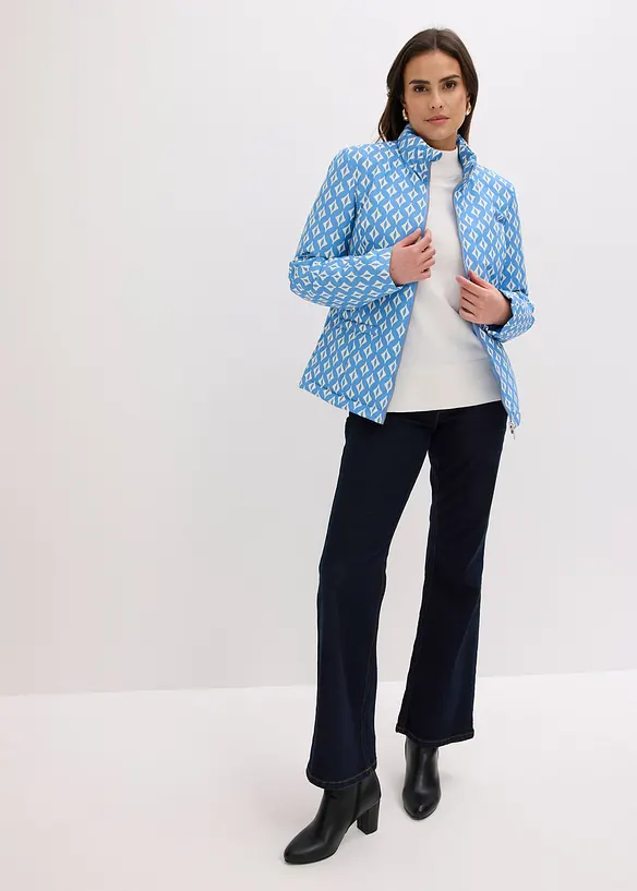 Giacca trapuntata leggera double face in fantasia, bonprix