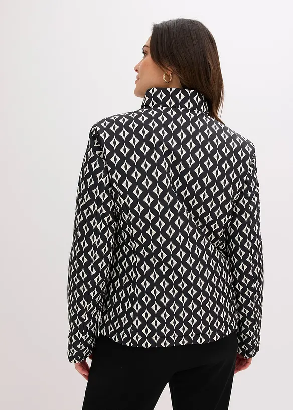 Giacca trapuntata leggera double face in fantasia, bonprix