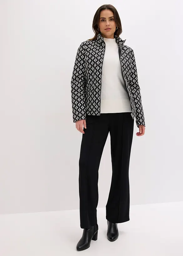 Giacca trapuntata leggera double face in fantasia, bonprix