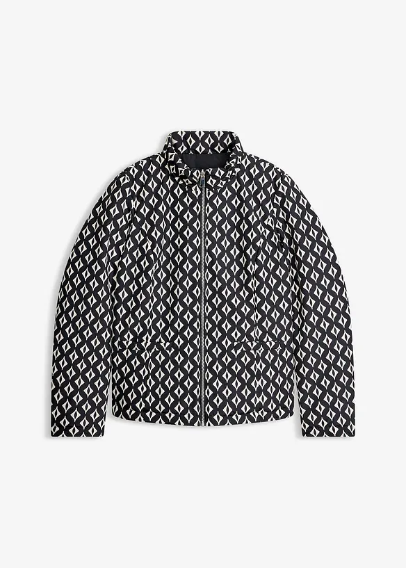 Giacca trapuntata leggera double face in fantasia, bonprix