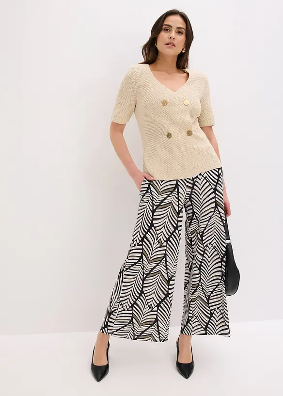 Pantaloni larghi in jersey, bonprix