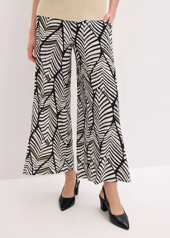 Pantaloni larghi in jersey, bonprix