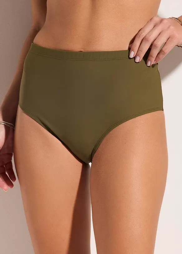 Slip a vita alta per bikini con effetto modellante leggero, bonprix