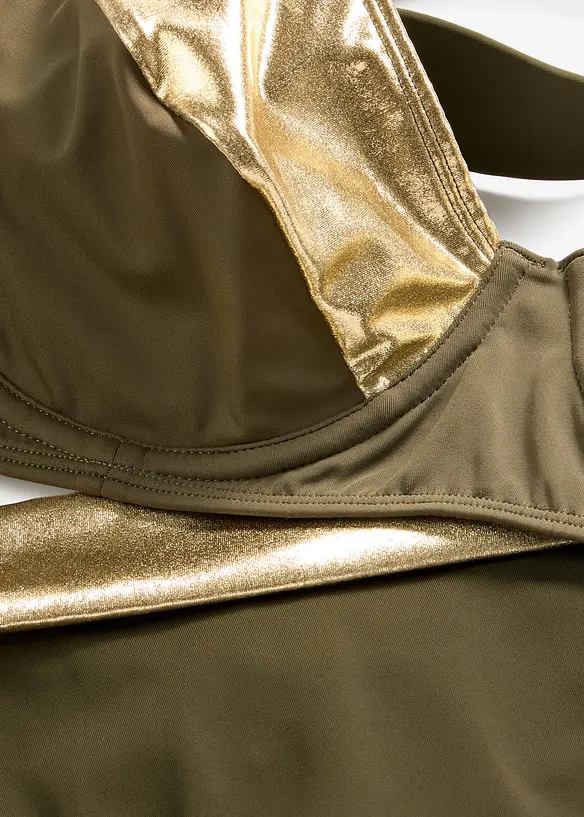 Bikini minimizer con inserti dorati (set 2 pezzi), bonprix