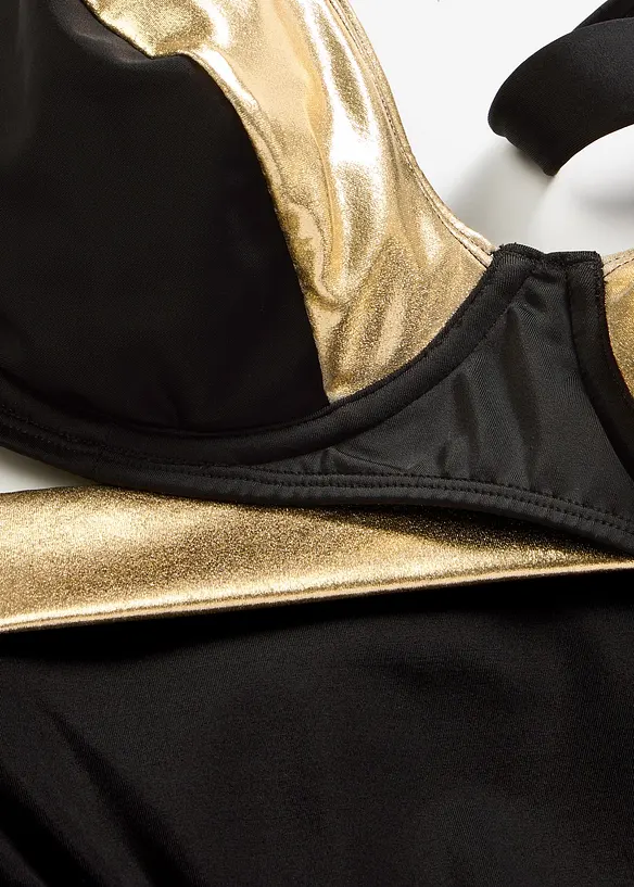 Bikini minimizer con inserti dorati (set 2 pezzi), bonprix