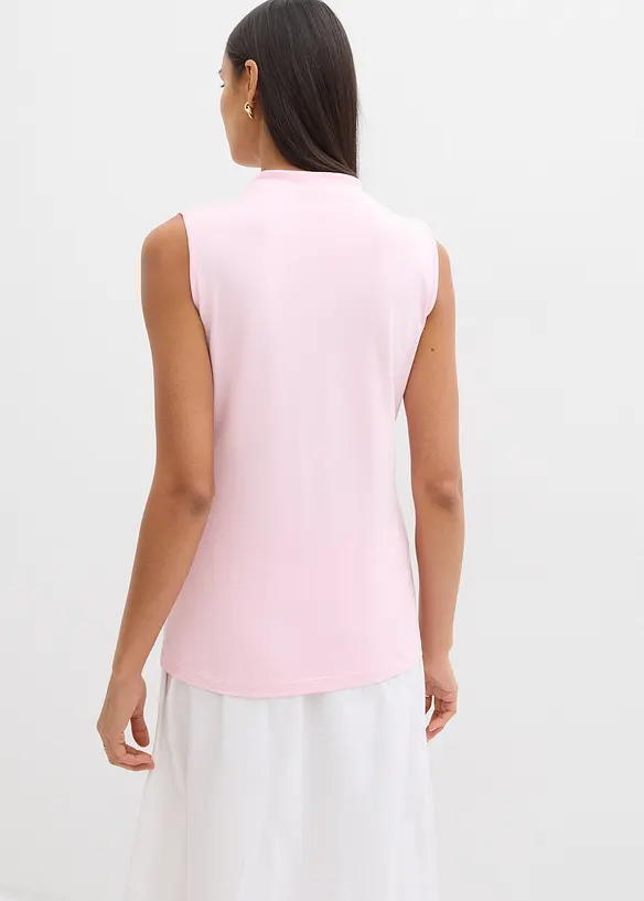 Top in misto cotone elasticizzato, bonprix