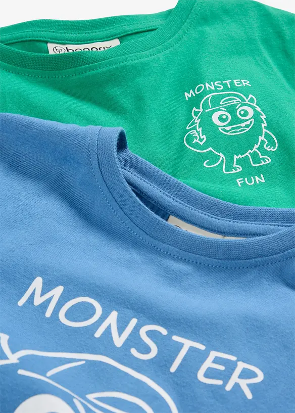 T-shirt in puro cotone biologico (pacco da 2), bonprix