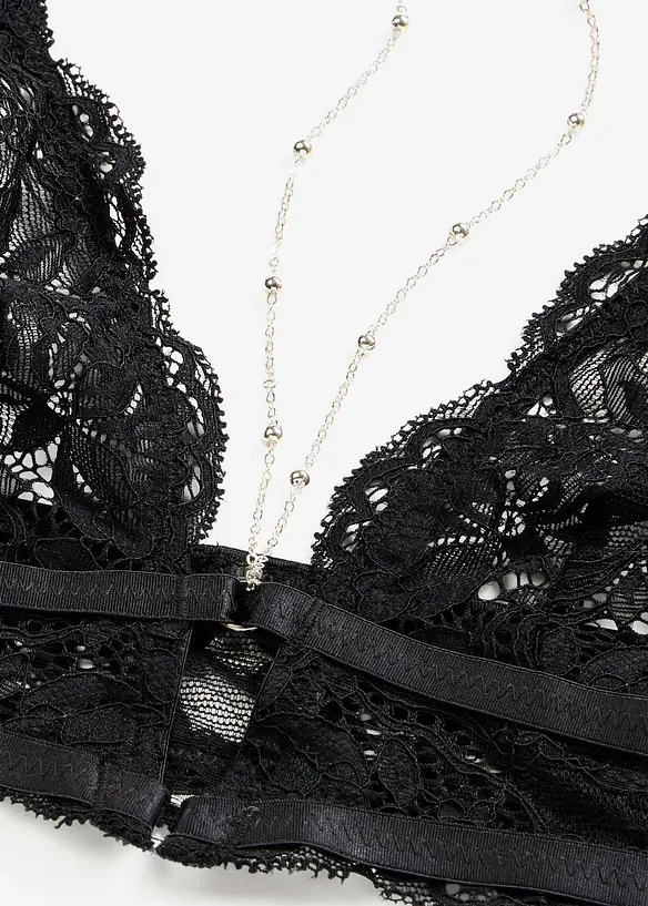 Reggiseno bustier e perizoma reggicalze ouvert (set 2 pezzi), bonprix