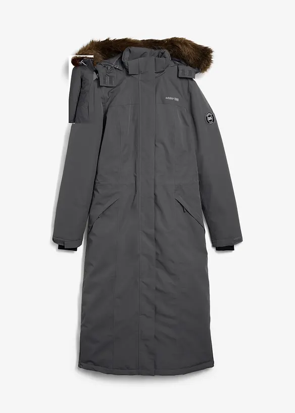 Giubbotto outdoor con pelliccia sintetica, impermeabile, bonprix