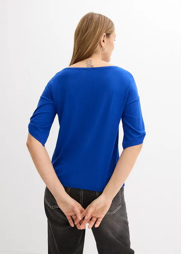 T-shirt con scollo a barca, bonprix