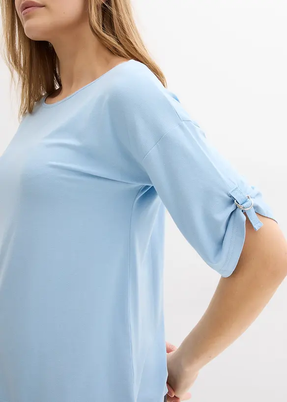 T-shirt con scollo a barca, bonprix