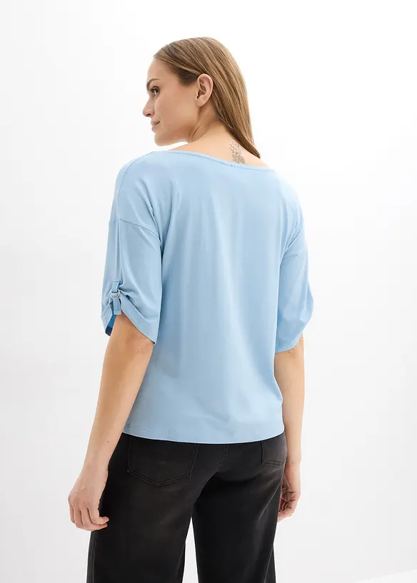 T-shirt con scollo a barca, bonprix