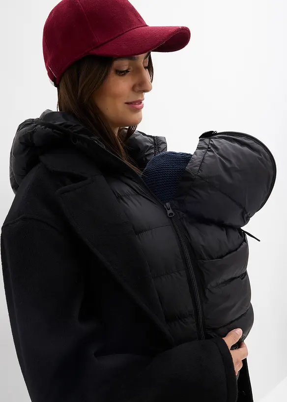 Cappotto pr&eacute;maman 6 in 1 con inserto babywearing e gilet staccabile, bonprix