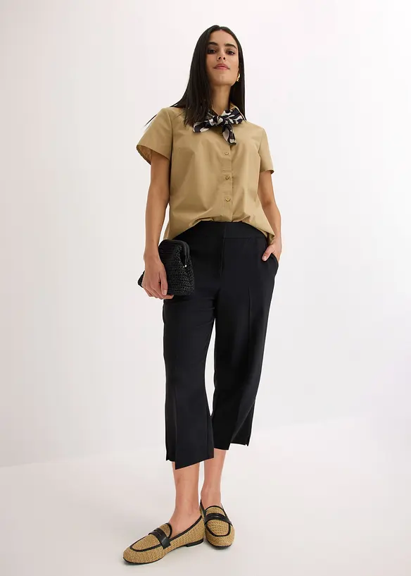 Camicetta a maniche corte in popeline, bonprix