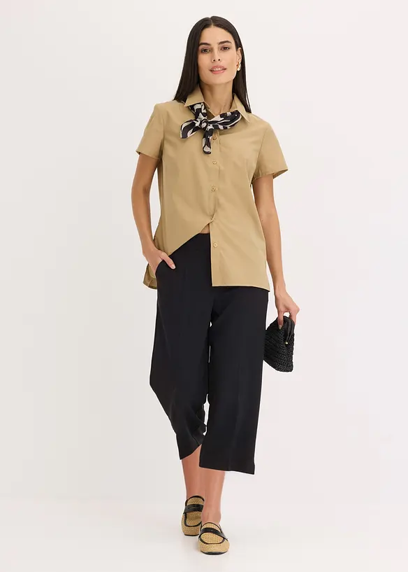 Camicetta a maniche corte in popeline, bonprix