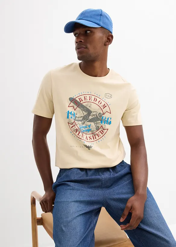 T-shirt in puro cotone biologico, bonprix