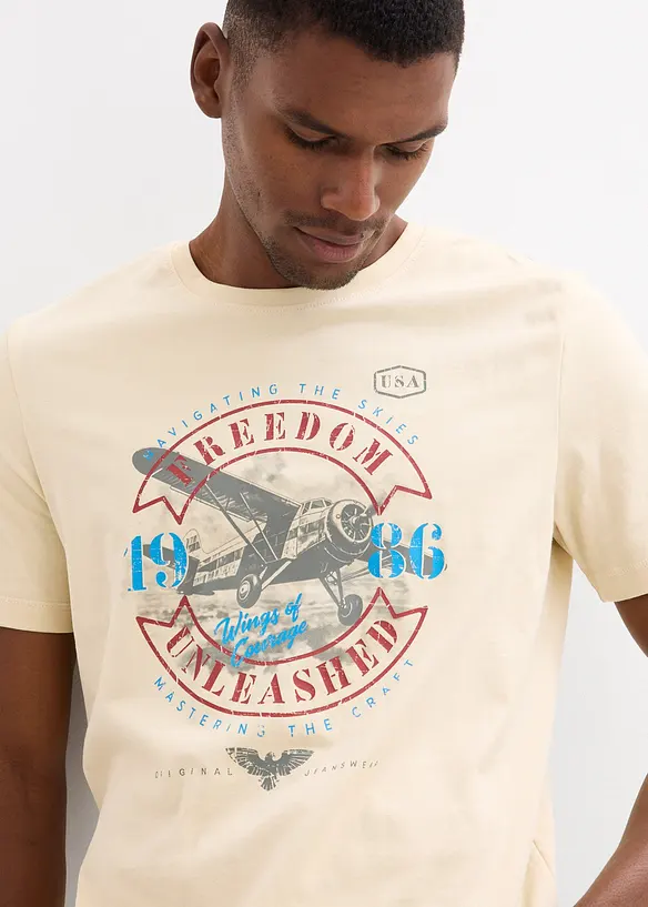 T-shirt in puro cotone biologico, bonprix