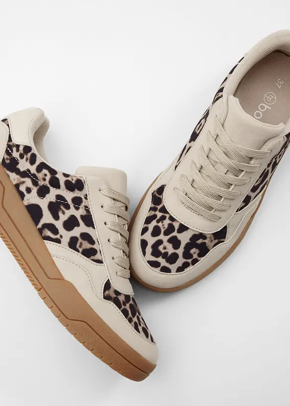 Sneaker con dettagli animalier, bonprix