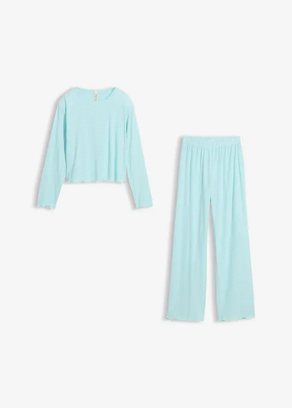 Pigiama con cotone e motivo a cuori, bonprix