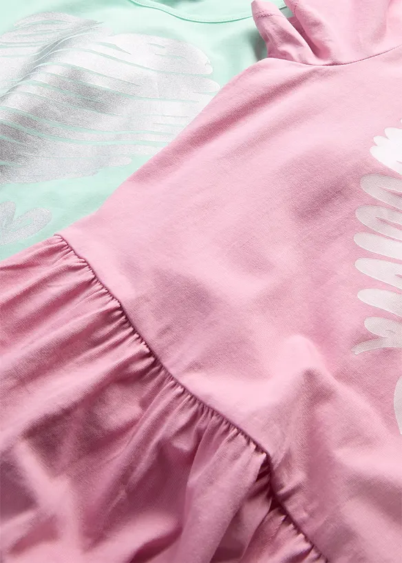 Abito in jersey di puro cotone biologico (pacco da 2), bonprix